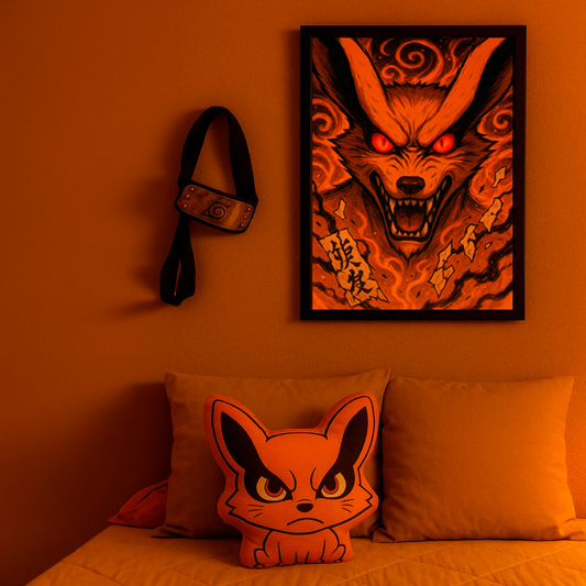 Quadro decorativo - Kurama em fúria | Naruto Shippuden