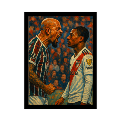 Quadro decorativo - Felipe Mello VS De La Cruz  | Confronto explosivo | Libertadores